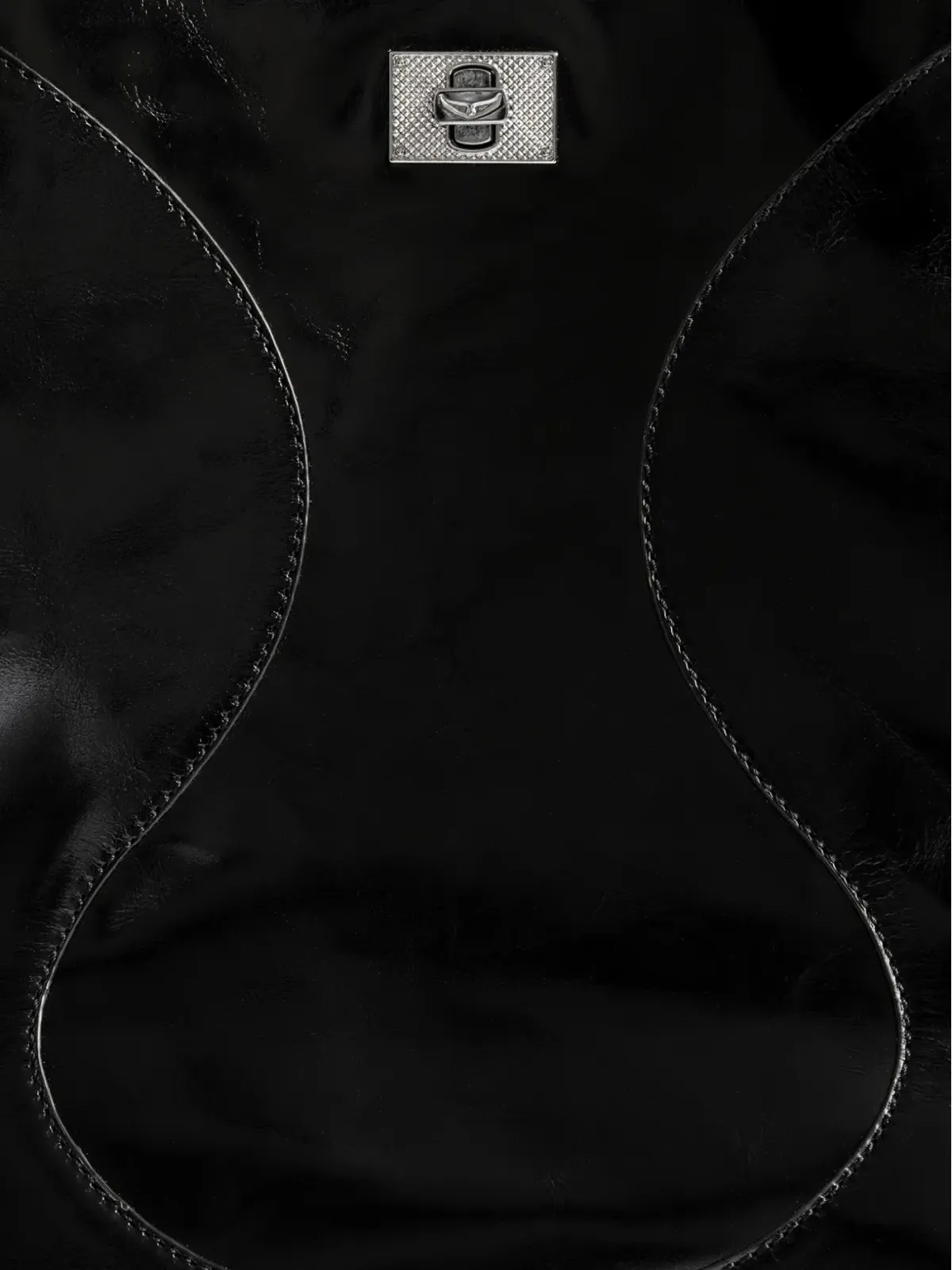Zadig&Voltaire ジャック ヴィンテージ パテントレザー トートバッグ - ブラック - 画像5