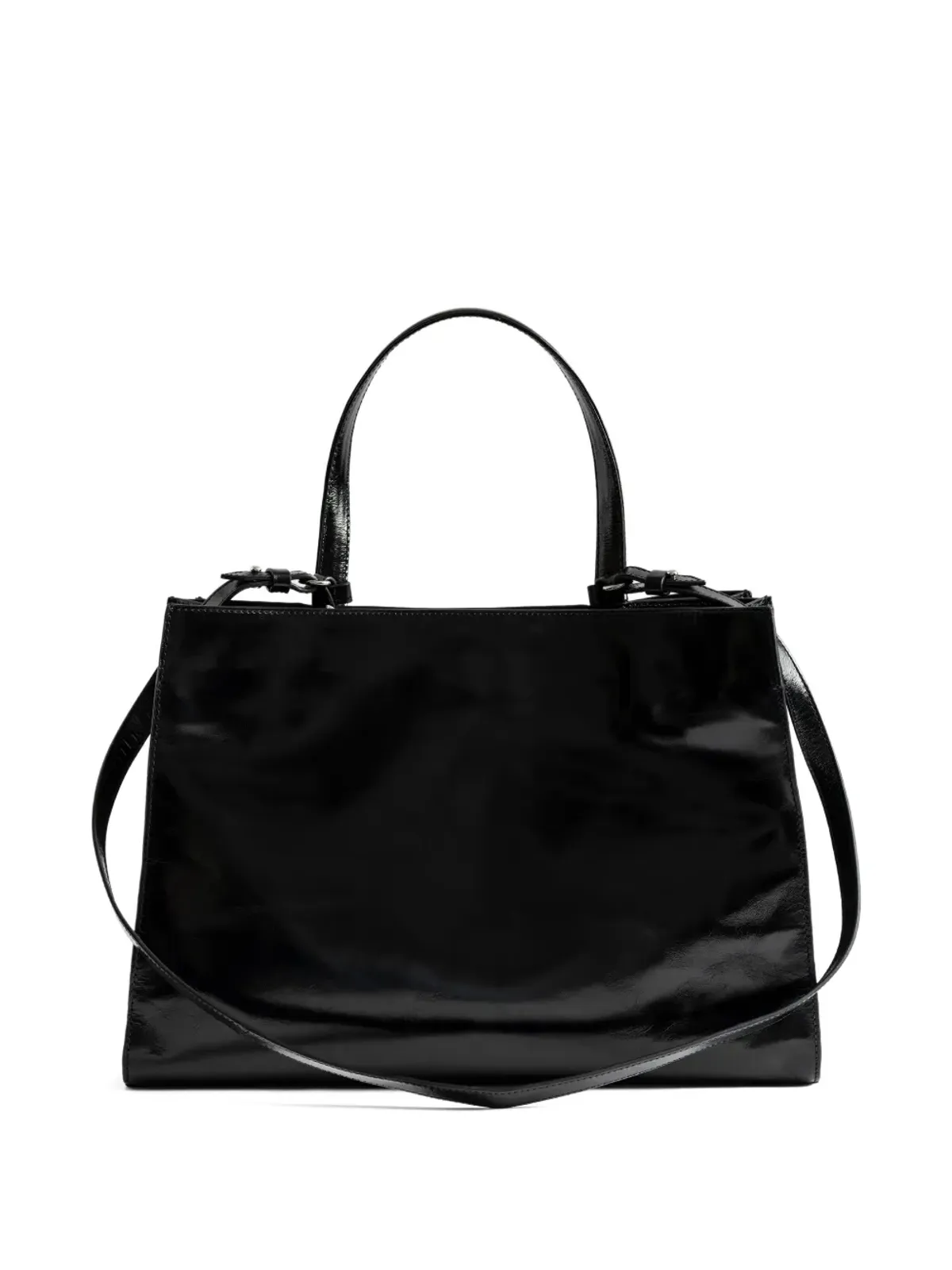 Zadig&Voltaire ジャック ヴィンテージ パテントレザー トートバッグ - ブラック - 画像2