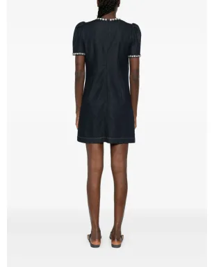 ZIMMERMANN エンベリッシュドデニムミニドレス - サムネイル4