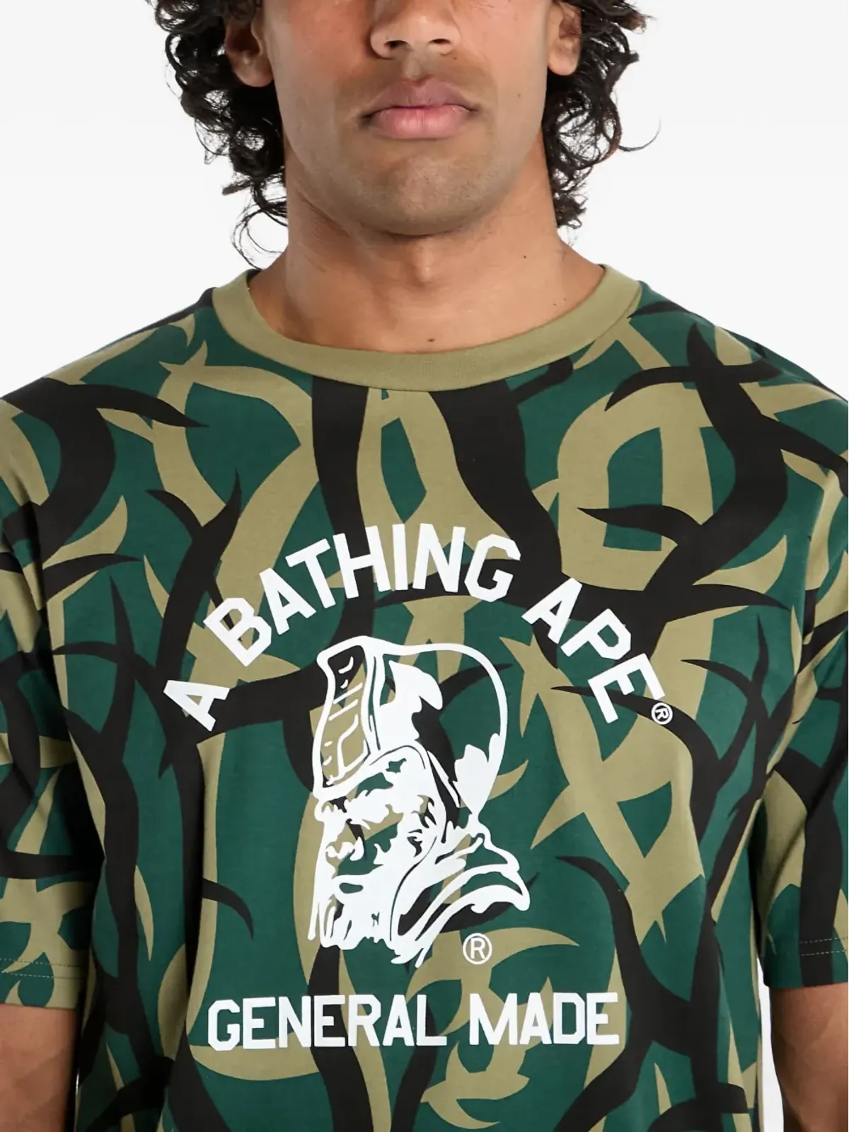 A BATHING APE® トライアル カモ柄 Tシャツ - 画像5