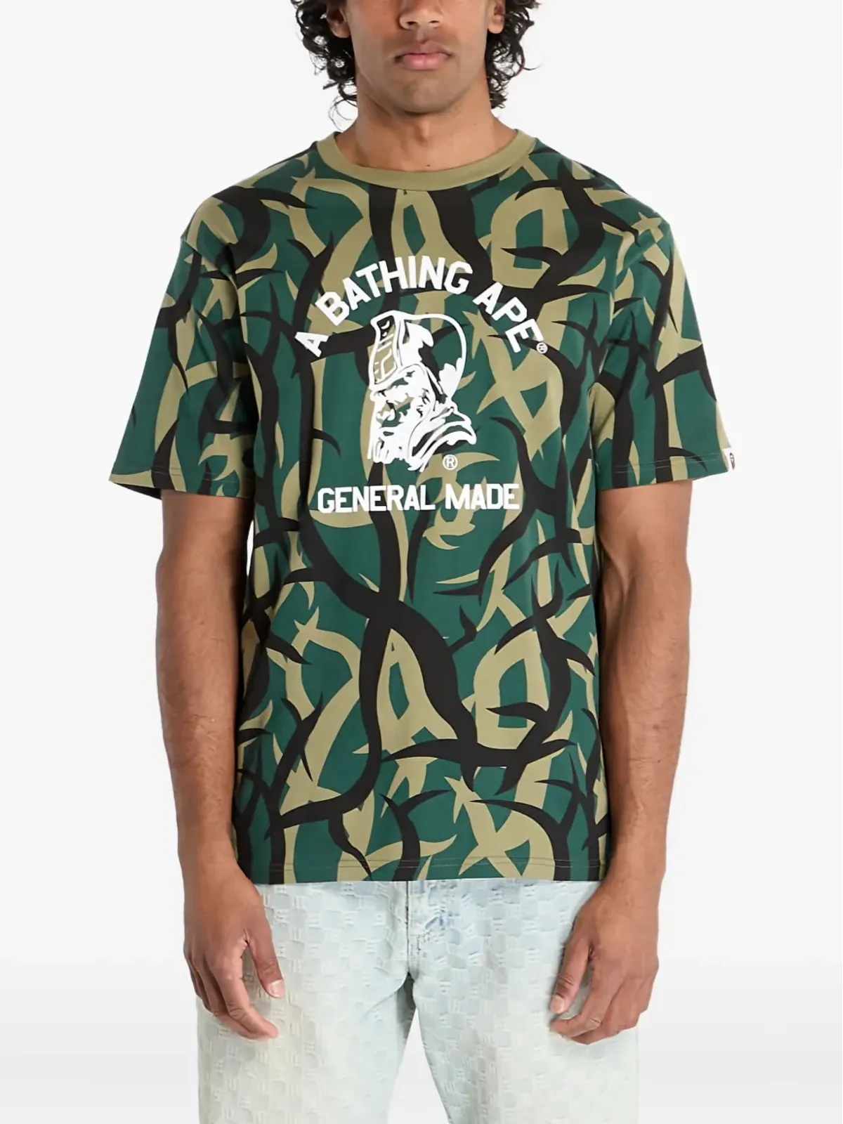 A BATHING APE® トライアル カモ柄 Tシャツ - 画像3