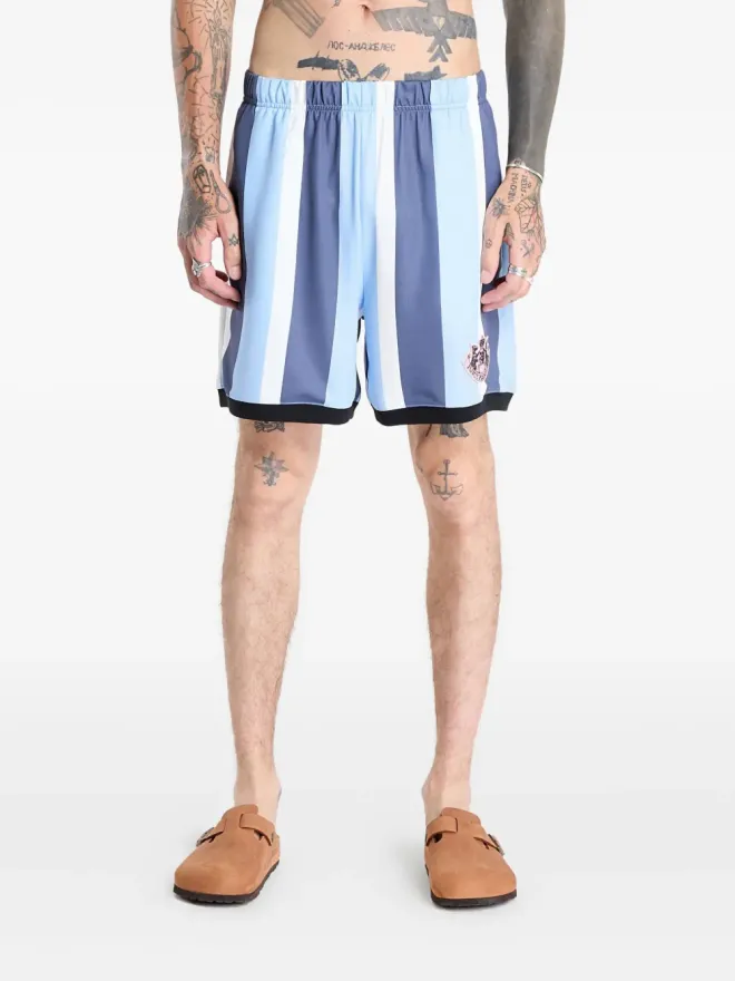 Pleasures Pleasures stripe panelled shortsの商品画像