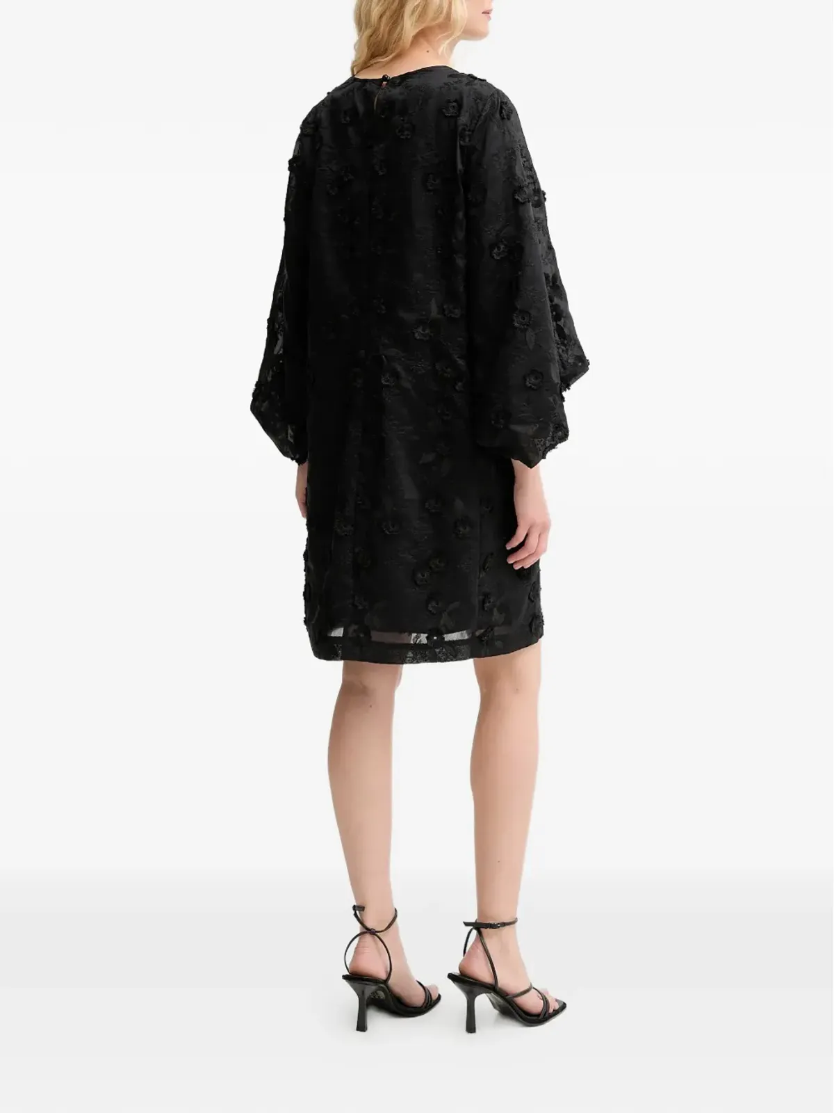 MUNTHE Pansi floral mini dress - Black - 画像3