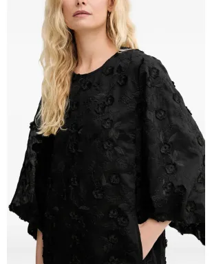 MUNTHE Pansi floral mini dress - Black - サムネイル4