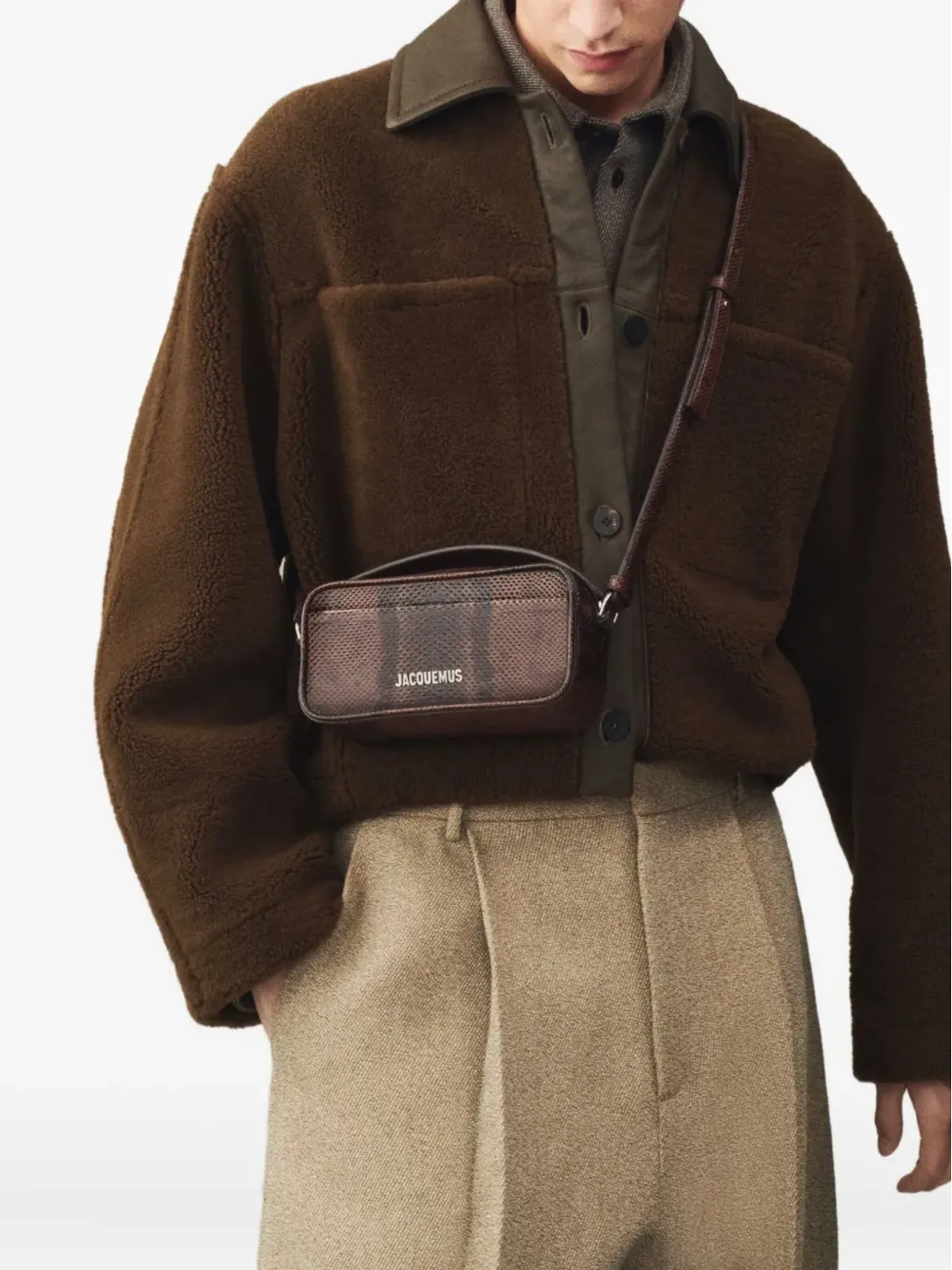 Jacquemus 蛇皮風エンボス加工ショルダーバッグ The Baneto - 画像2