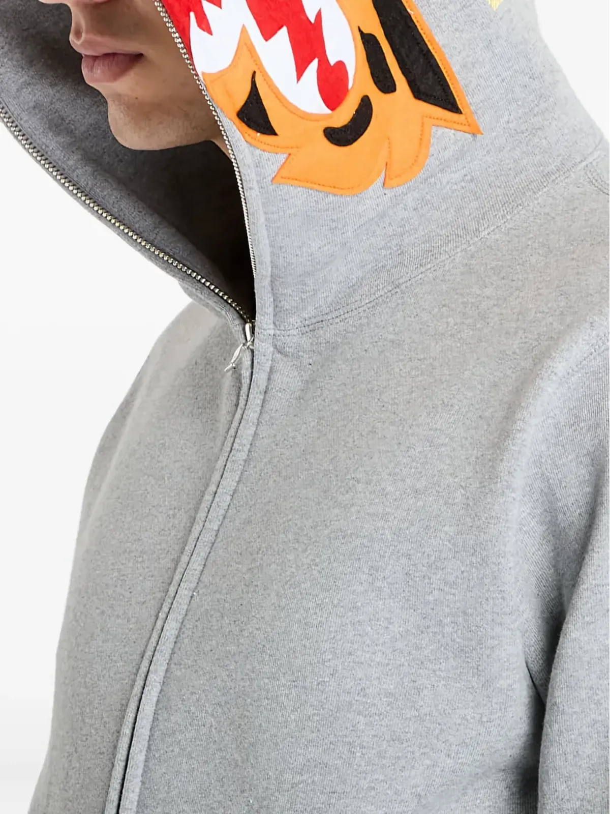 A BATHING APE® タイガー刺繍入りジップアップフーディー - 画像5