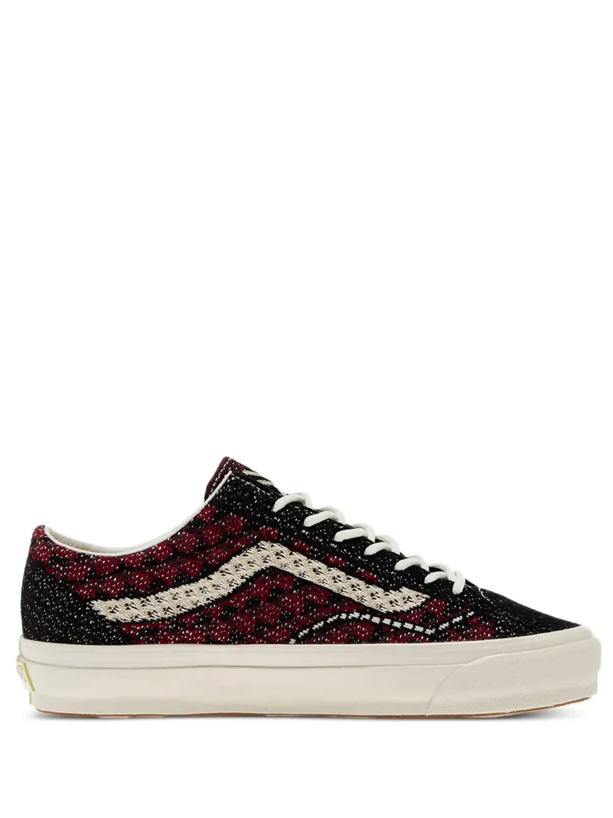 Vans オールドスクール チェック柄スニーカー レッド - 画像1