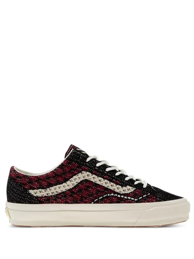 Vans Vans オールドスクール チェック柄スニーカー レッドの商品画像