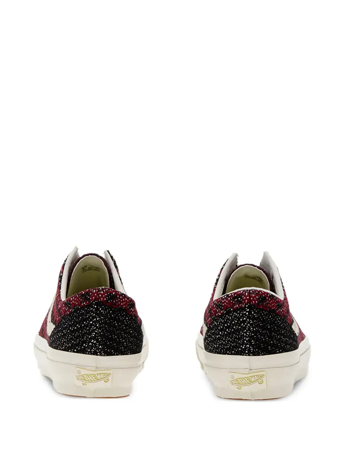 Vans オールドスクール チェック柄スニーカー レッド - 画像3