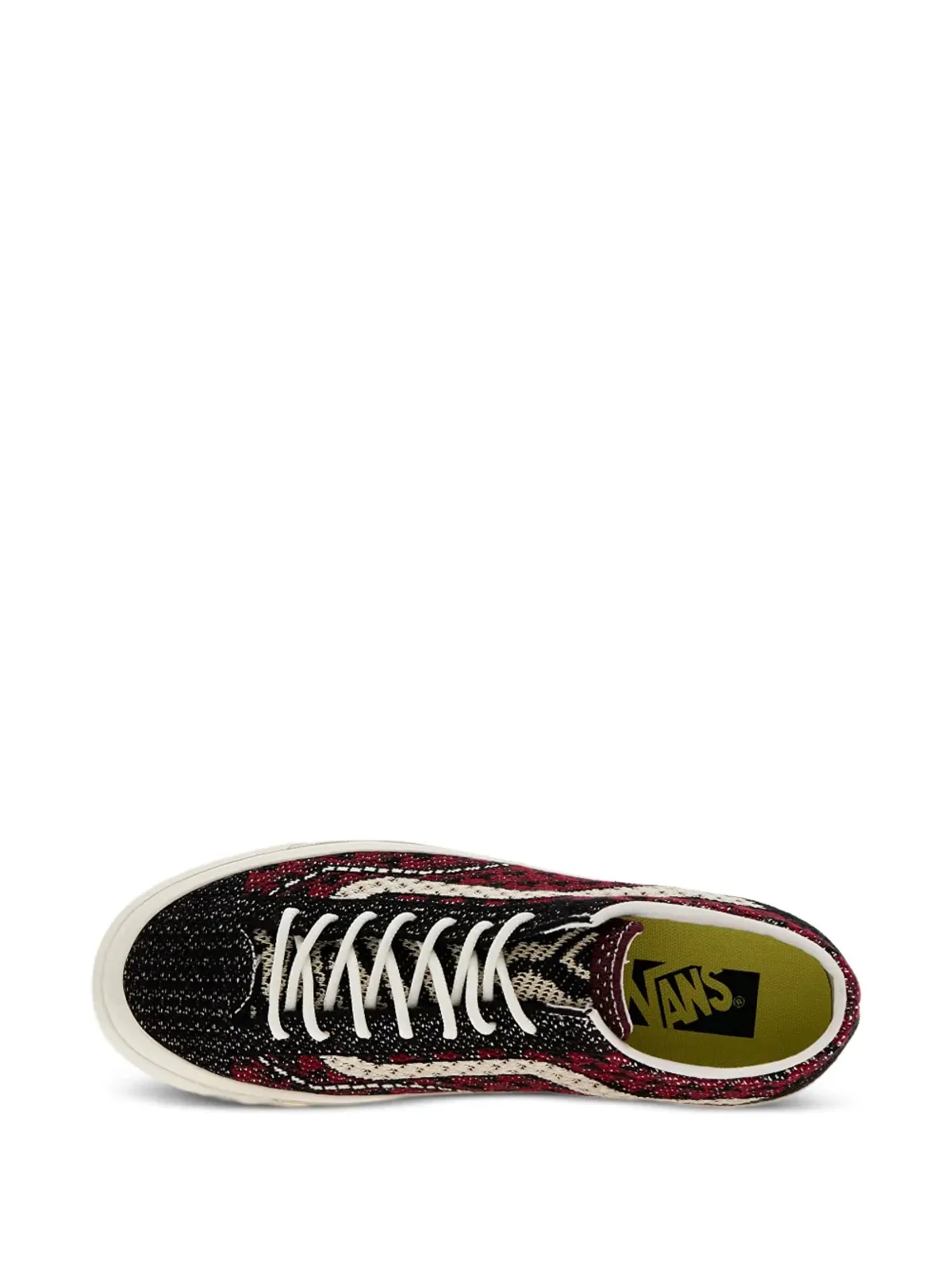 Vans オールドスクール チェック柄スニーカー レッド - 画像4