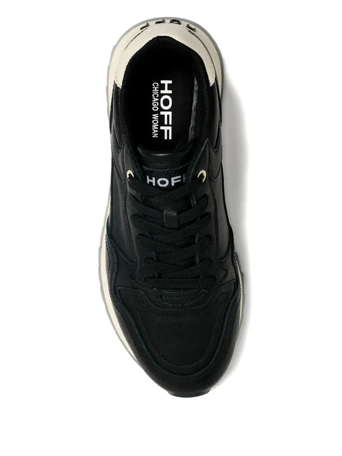 Hoff 30mm City Chicago レースアップパネルスニーカー（ブラック） - 画像2