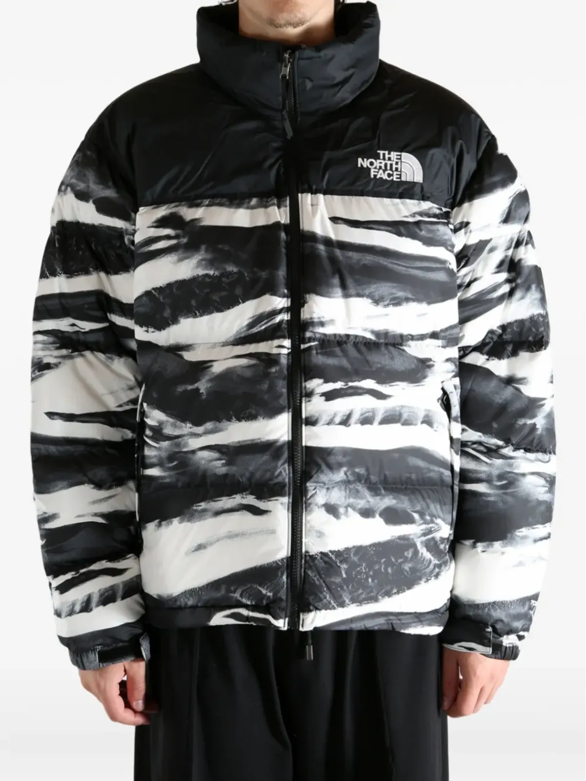 The North Face 波柄プリント ダウンジャケット - 画像2