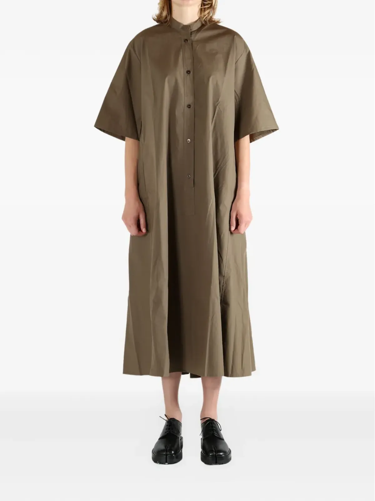 Studio Nicholson ボタンフロント ミディ丈 シャツドレス - 画像2