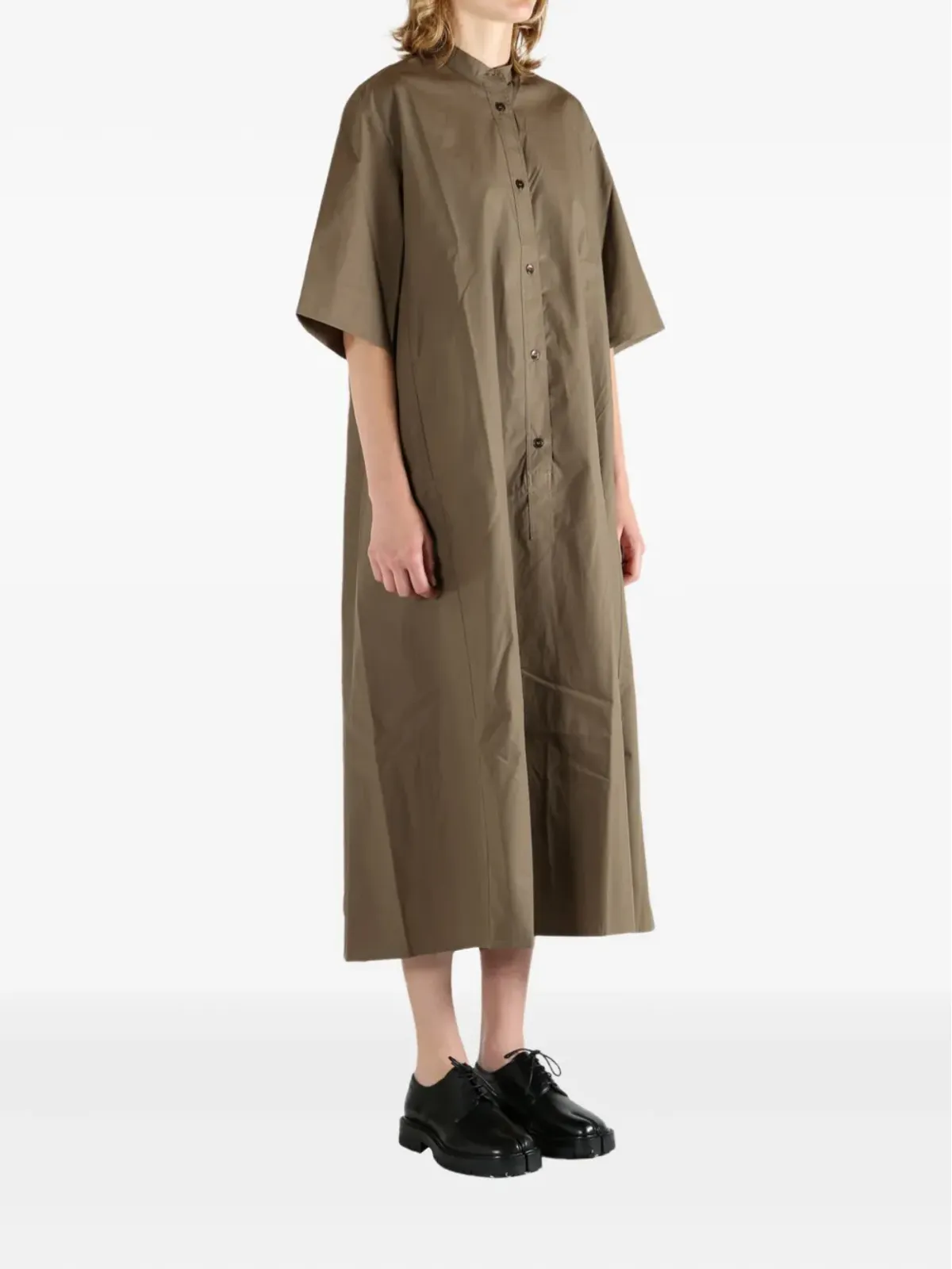 Studio Nicholson ボタンフロント ミディ丈 シャツドレス - 画像3