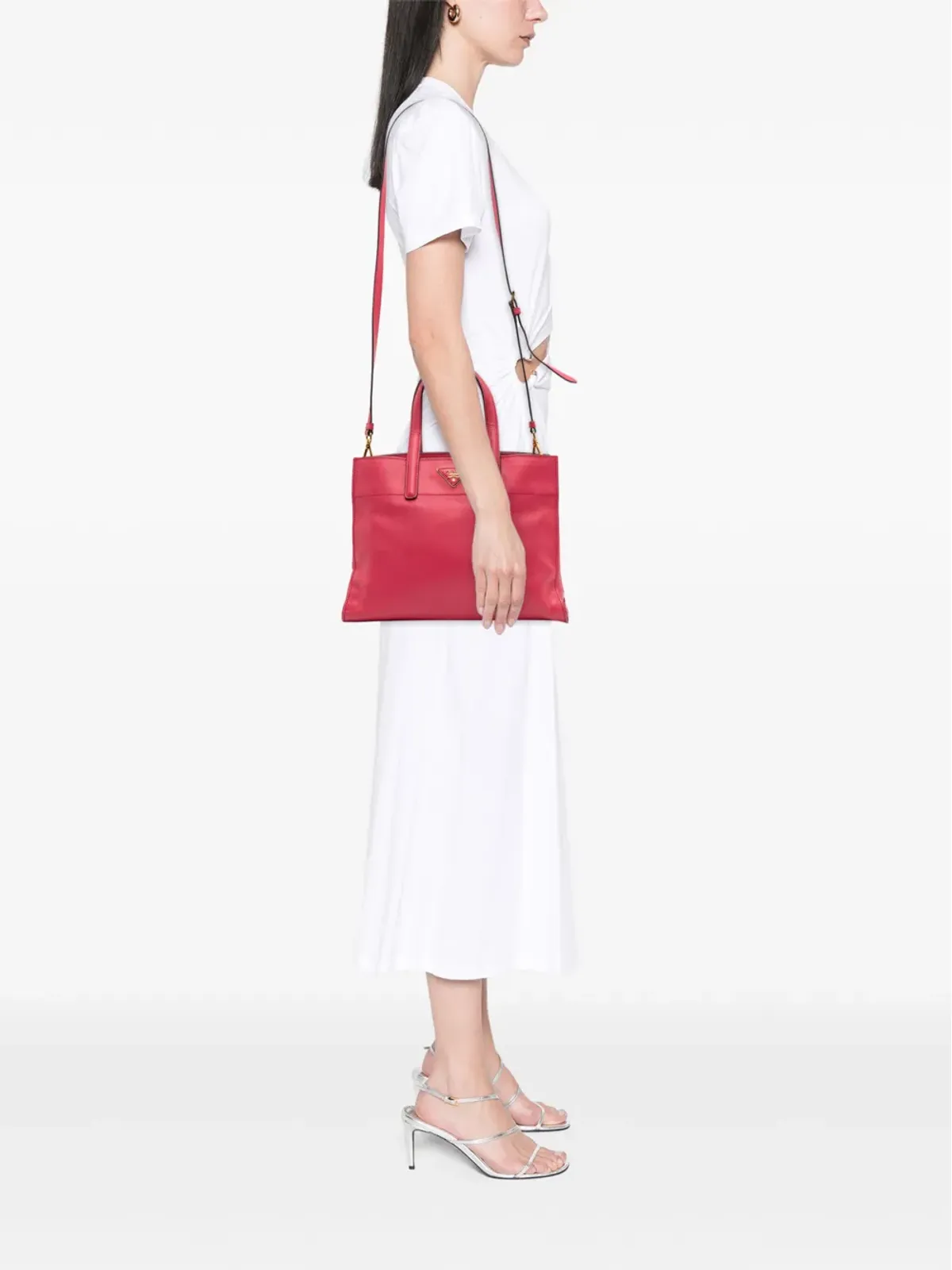 Prada Pre-Owned サフィアーノ・ソフト・トリプルポケット・トートバッグ - 画像2