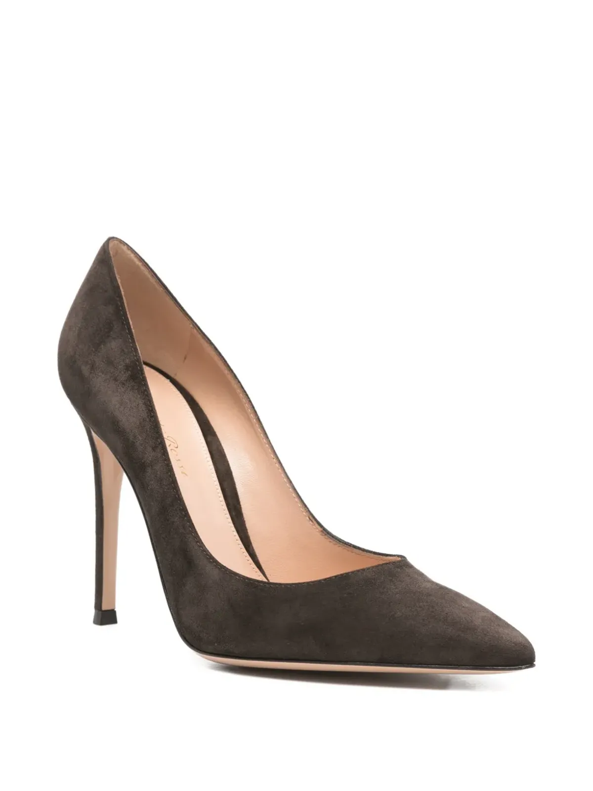 Gianvito Rossi ポインテッドトゥ スエード パンプス - 画像2