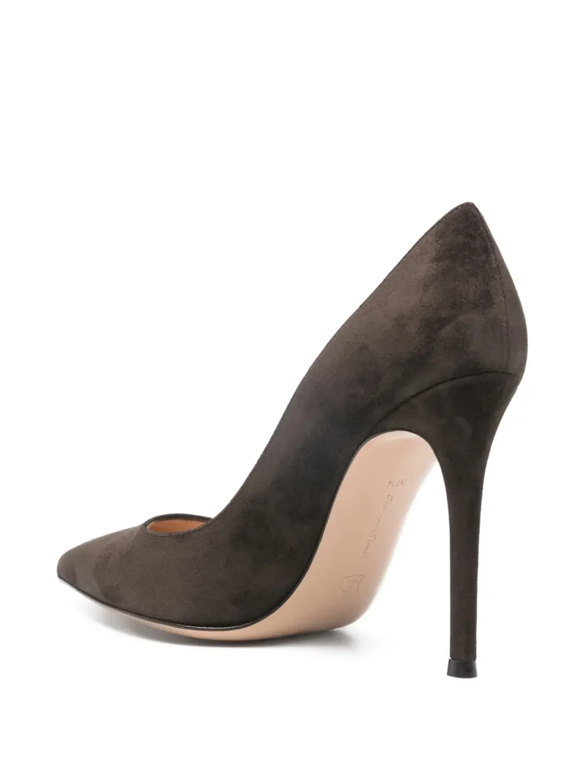Gianvito Rossi ポインテッドトゥ スエード パンプス - 画像3