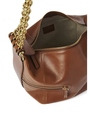 Chloé チェーン・トリム レザーバッグ - ブラウン - サムネイル4