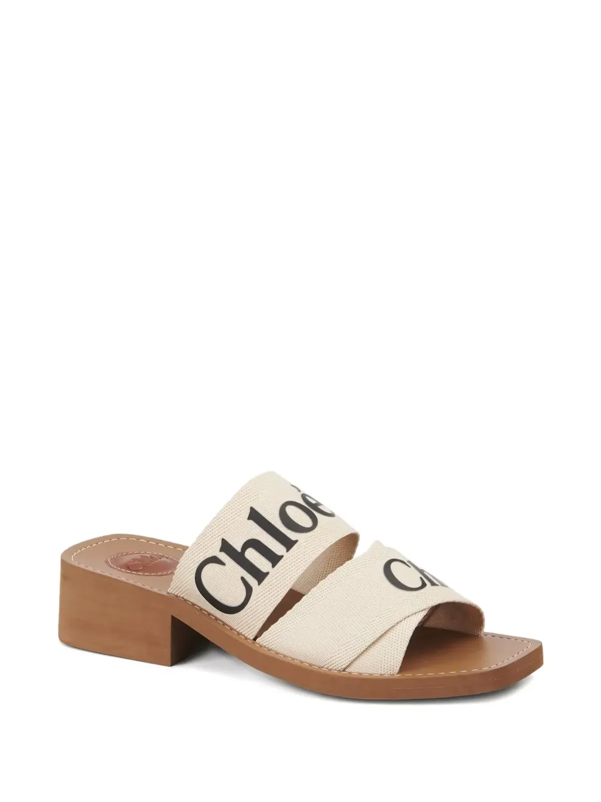 Chloé ブロックヒールサンダル（ホワイト） - 画像2