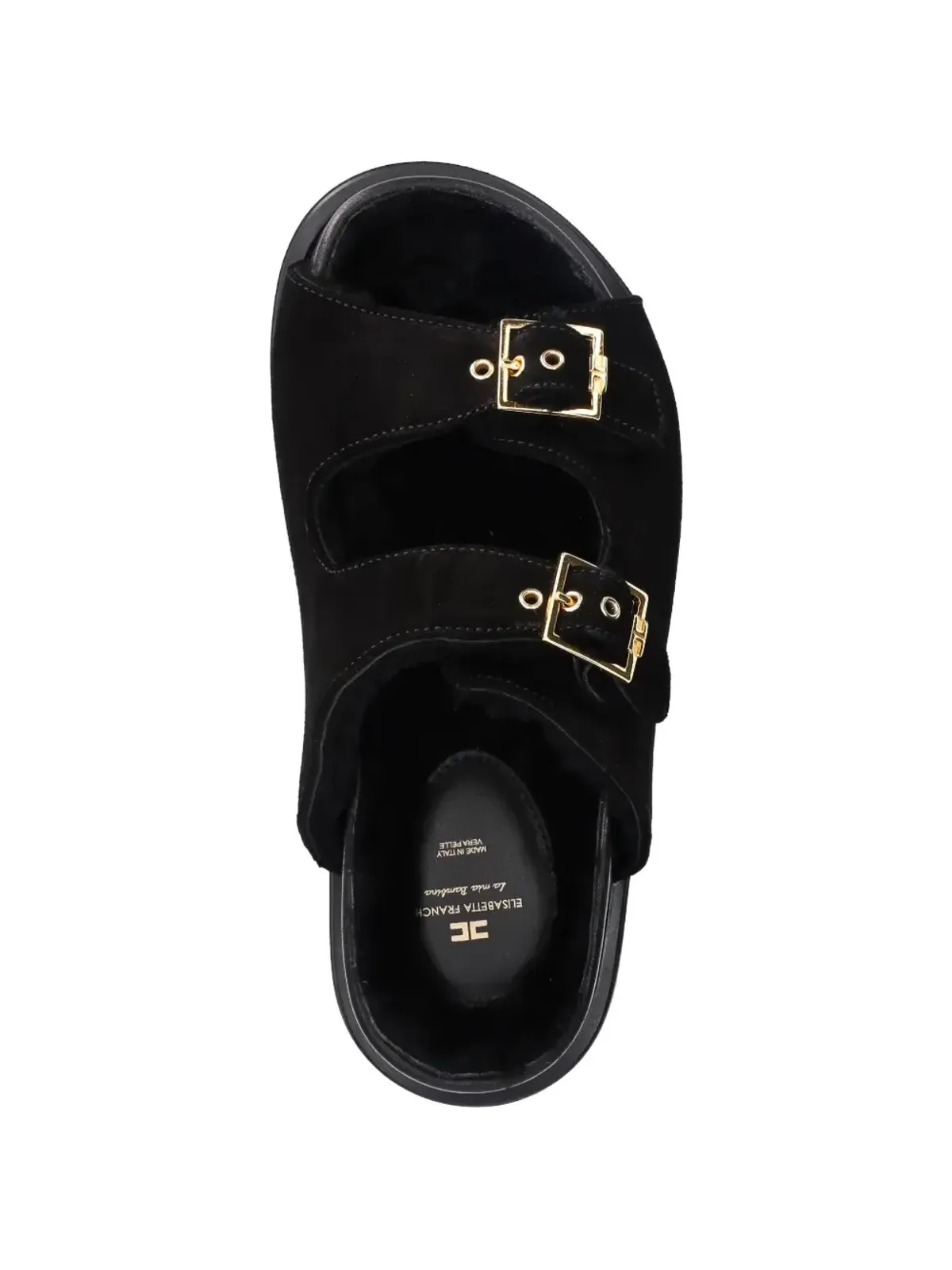 Elisabetta Franchi La Mia Bambina バックルディテールサンダル - 画像4