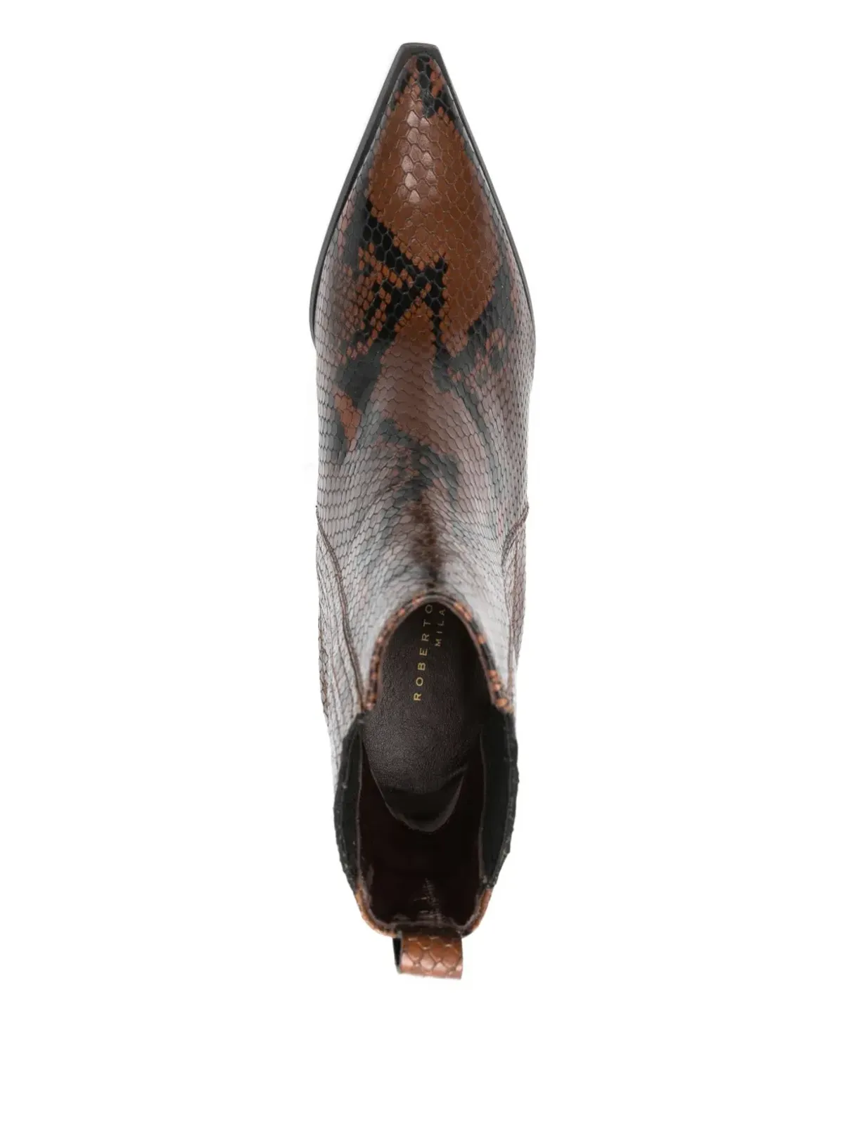 Roberto Festa embossed-snake leather boots - Brown - 画像4
