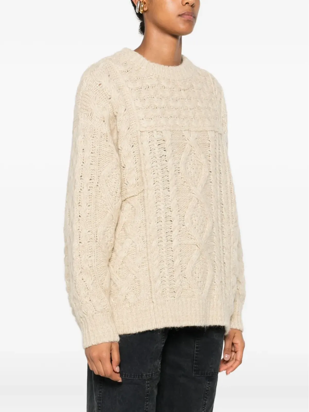 MARANT ÉTOILE ケーブルニット クルーネックセーター - 画像3