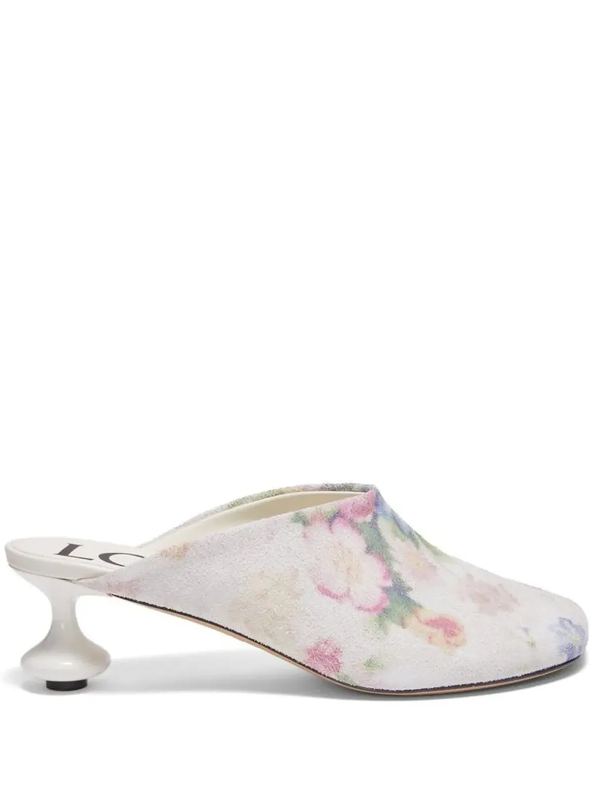 LOEWE 花柄プリント カーフレザー ミュール - 画像1