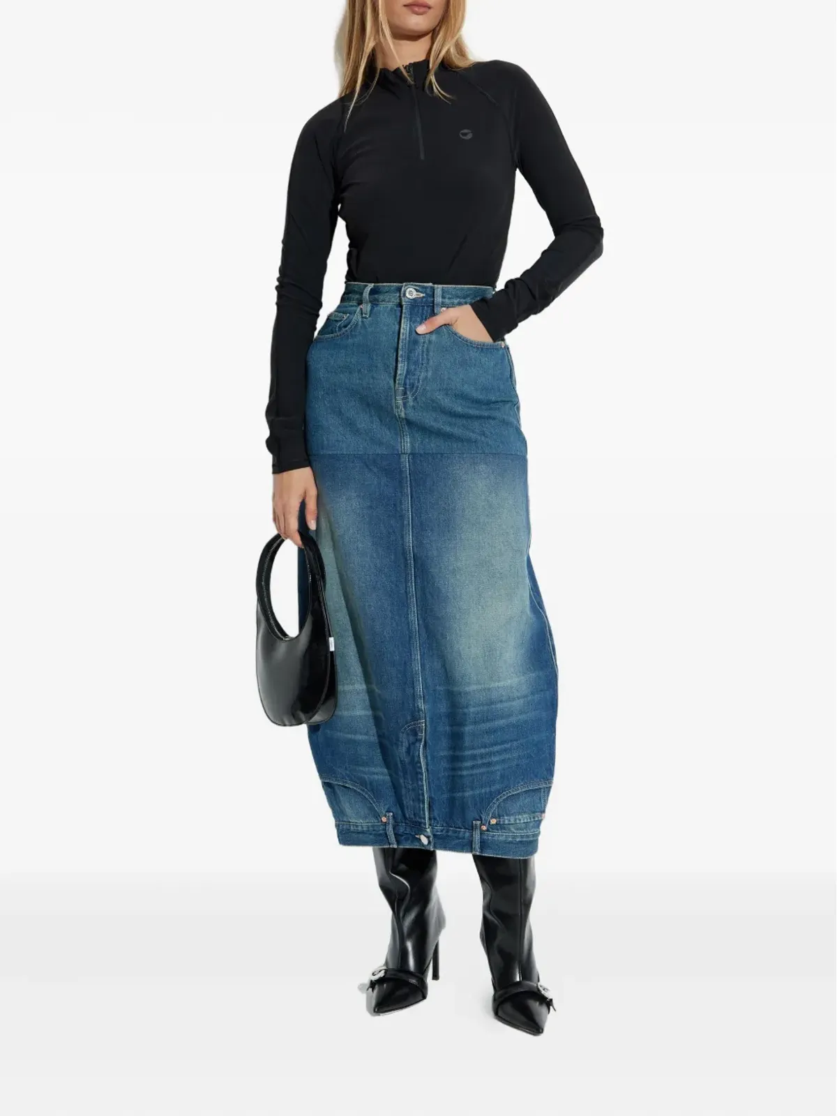 Coperni ジップネック長袖ボディスーツ - 画像4
