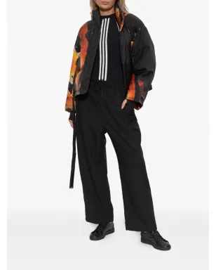 Y-3 3-Stripes ドローストリング トラックパンツ - ブラック - サムネイル2