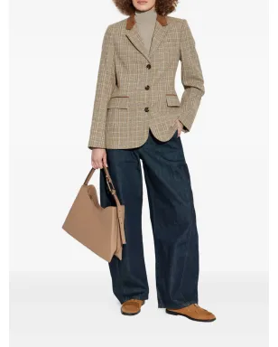 rag & bone チェック柄スエードトリムジャケット - サムネイル2