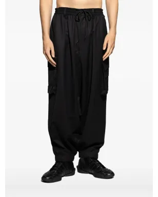 Y-3 ドローストリングカーゴパンツ ブラック - サムネイル3