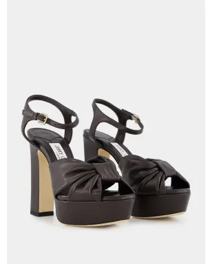 Jimmy Choo 結び目付きプラットフォームサンダル - サムネイル3