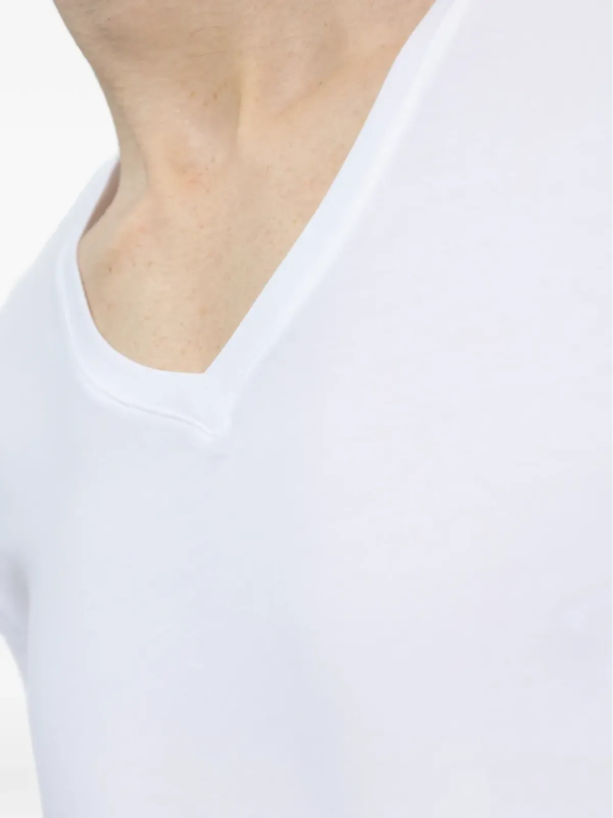Hanro VネックTシャツ - 画像4