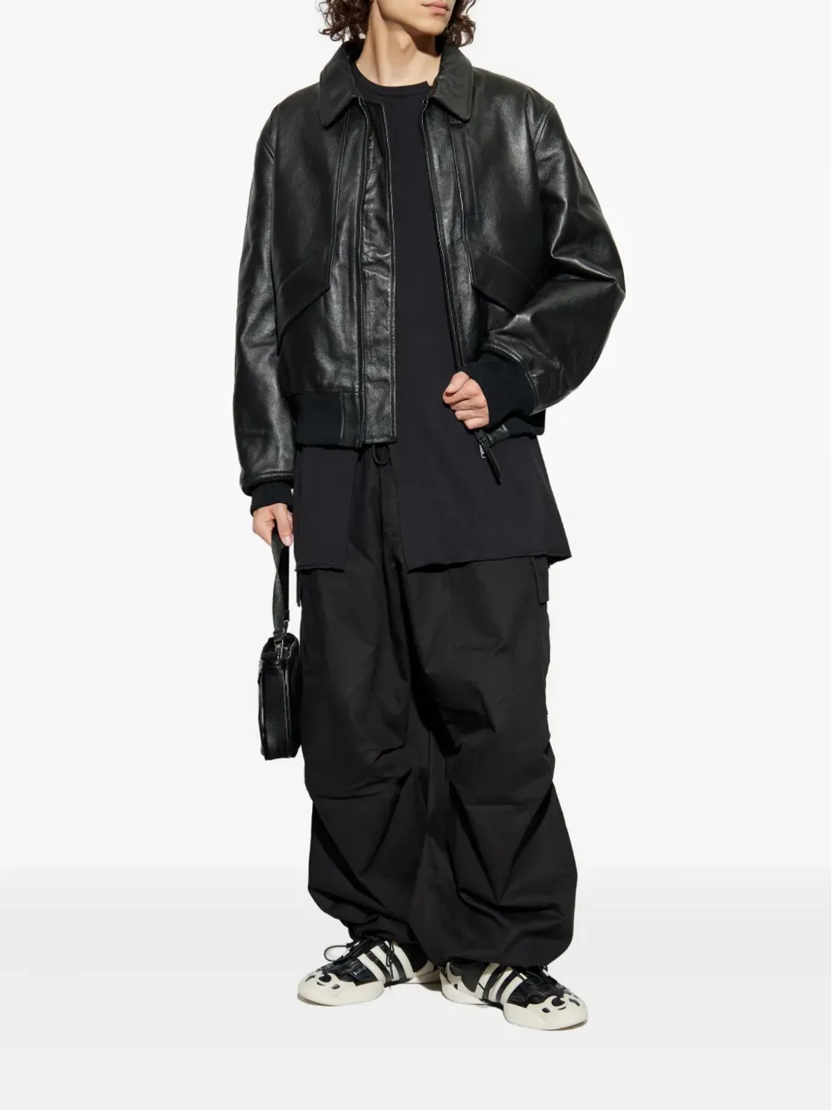 Y-3 ドローストリングカーゴポケットパンツ - ブラック - 画像2