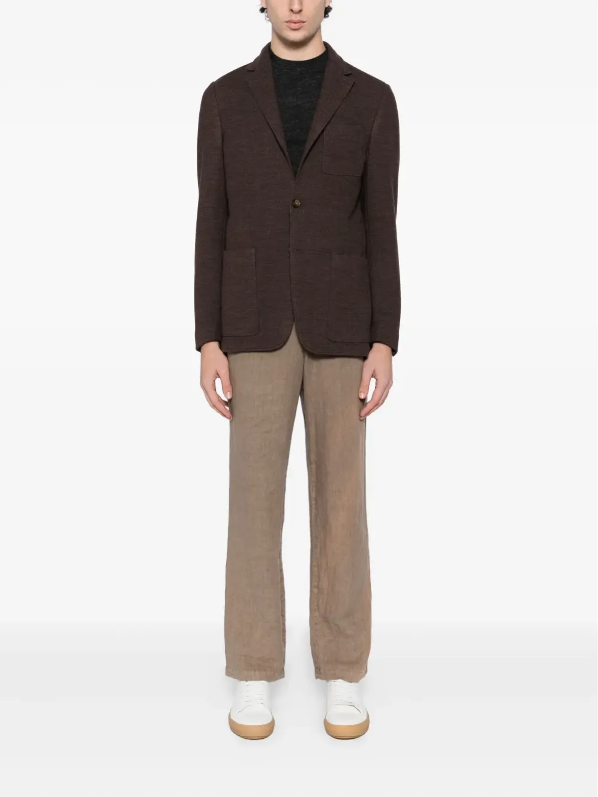 Canali シングルブレスト ニットブレザー - 画像2