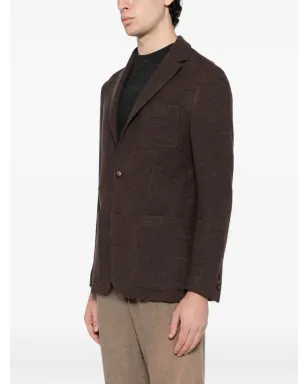 Canali シングルブレスト ニットブレザー - サムネイル3