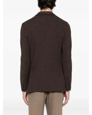 Canali シングルブレスト ニットブレザー - サムネイル4