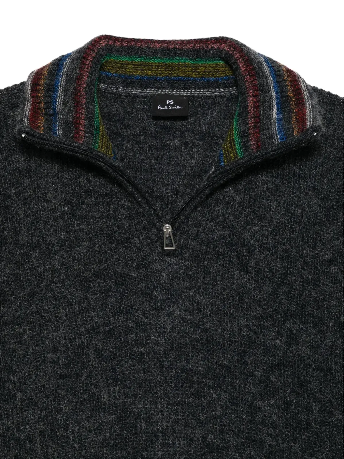 PS Paul Smith 半ジップ付きストライプ襟セーター - 画像3