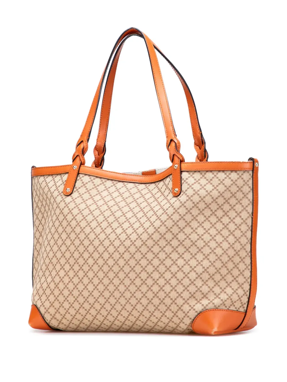 Gucci Pre-Owned キャンバス・クラフト トートバッグ ブラウン - 画像3