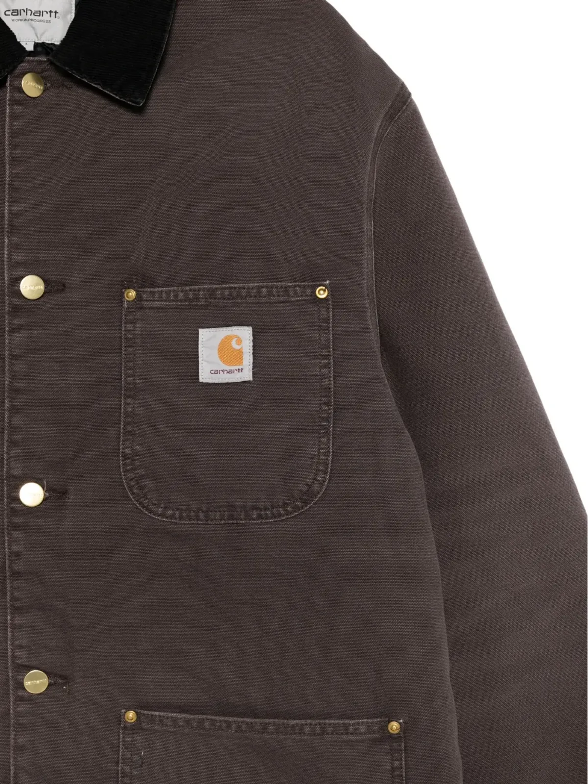 Carhartt WIP OG Chore corduroy-collar coat - Brown - 画像3