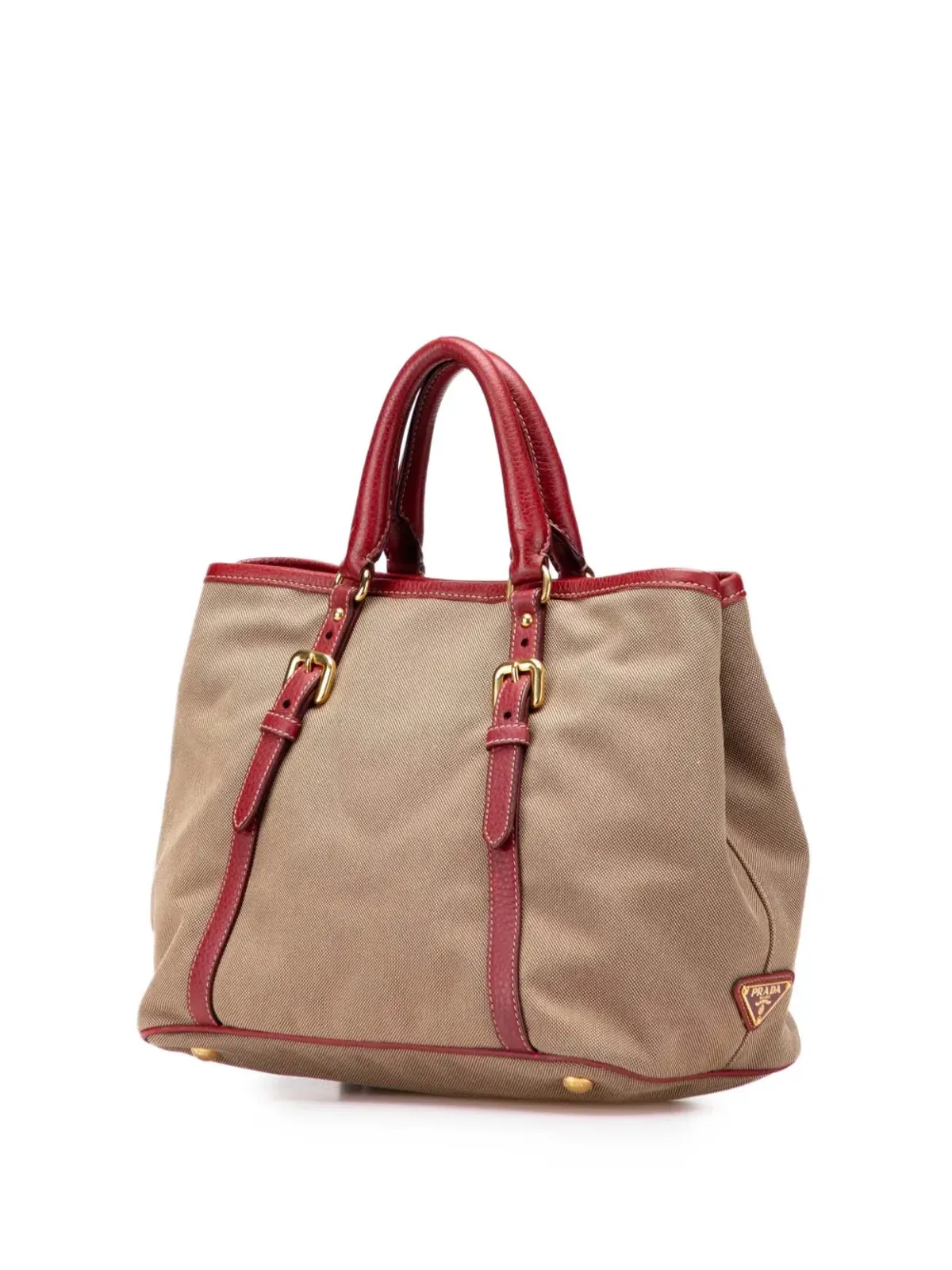 Prada Pre-Owned キャンバス Canapa ロゴ ボウ サッチェル - 画像3