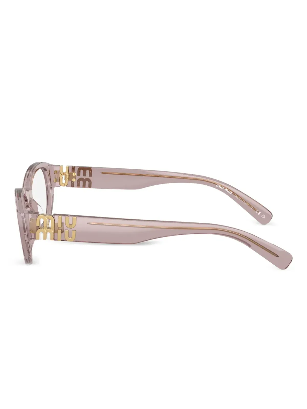 Miu Miu Eyewear ロゴメガネ - 画像3