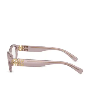 Miu Miu Eyewear ロゴメガネ - サムネイル3
