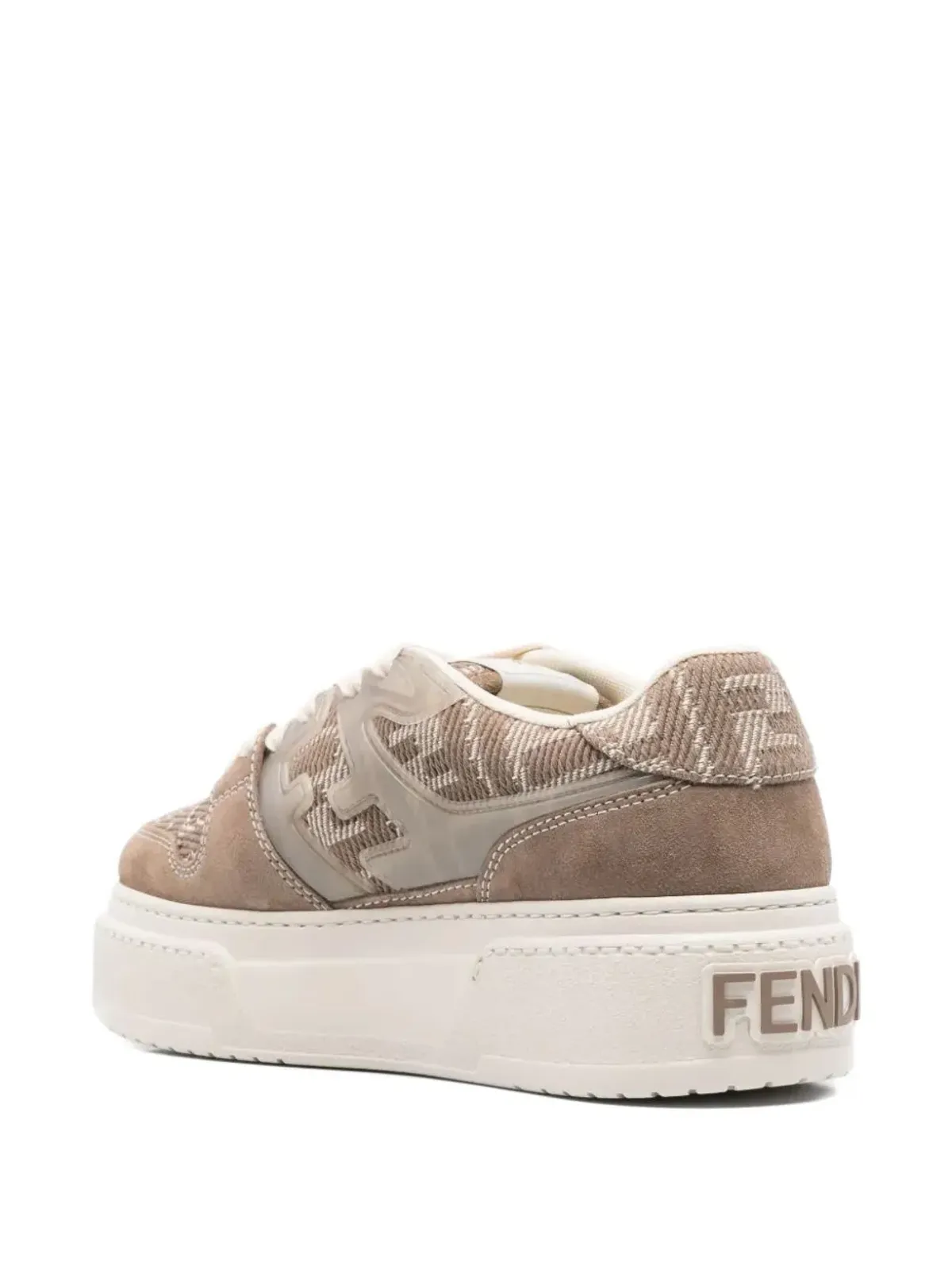 FENDI マッチ ロゴ プラットフォームスニーカー - 画像5