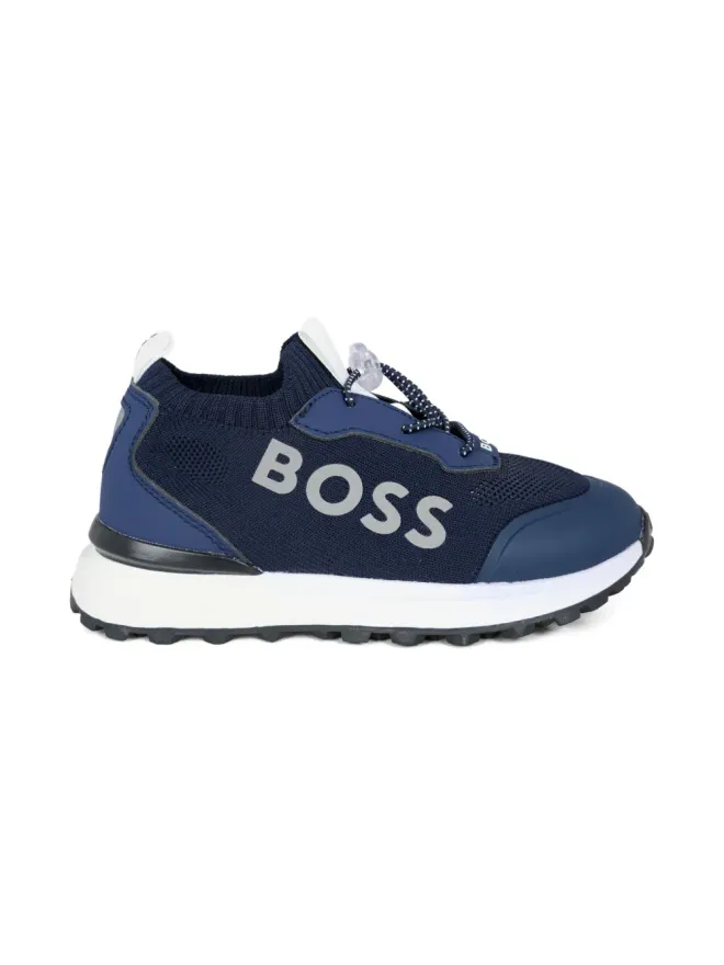 BOSS Kidswear BOSS Kidswear ロゴディテールのニットスニーカーの商品画像