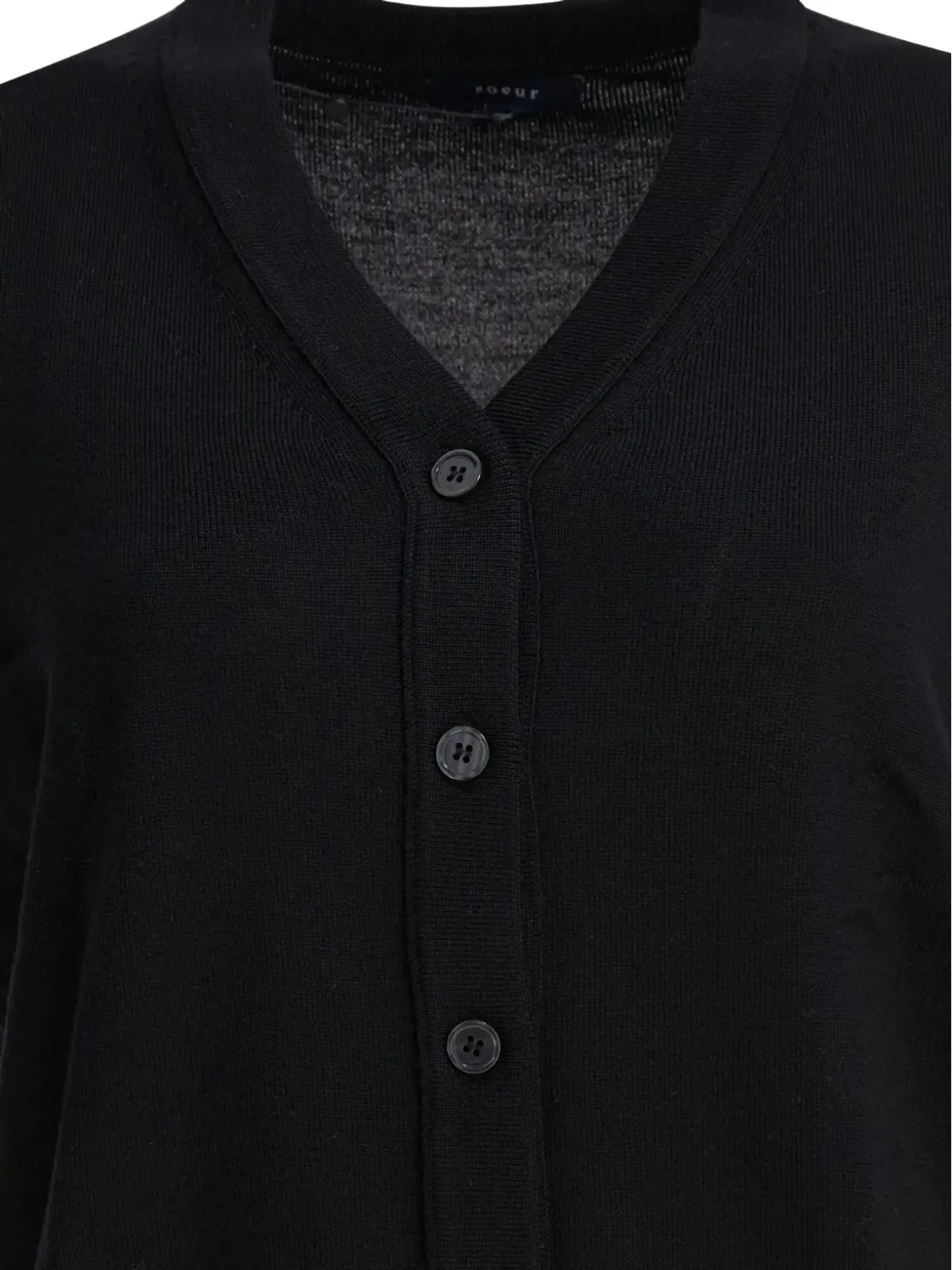Soeur Chiara button-up vest - Black - 画像3