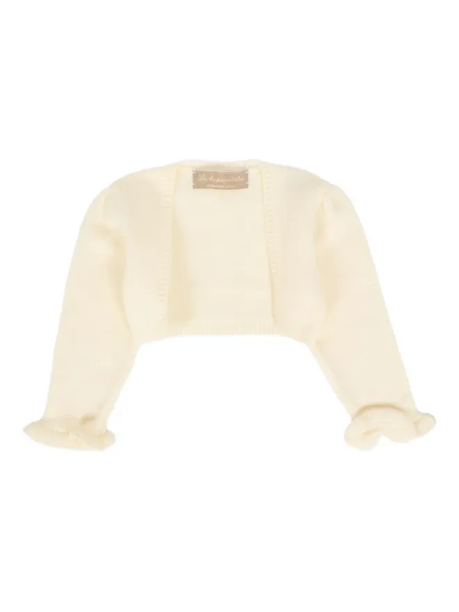 La Stupenderia La Stupenderia フリル付きメリノウールカーディガンの商品画像