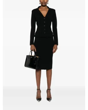 Elisabetta Franchi バックディテール ミディ ペンシルスカート - サムネイル2