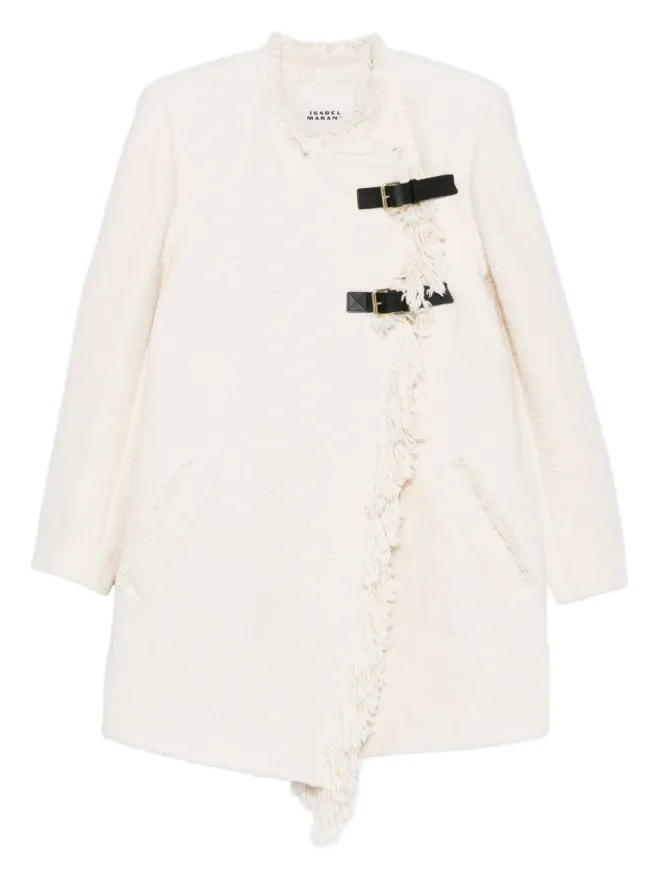 Isabel Marant ISABEL MARANT Garmia フリンジ付きバックル留めコートの商品画像