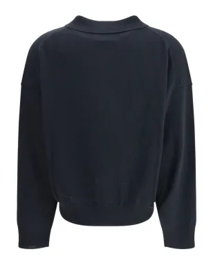 Allude ボタン留めポロトップ - サムネイル2
